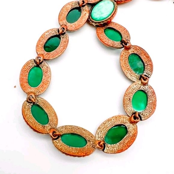 AMRITA SINGH Faux Green Turquoise Copper Chain Link Necklace - Picture 7 of 7